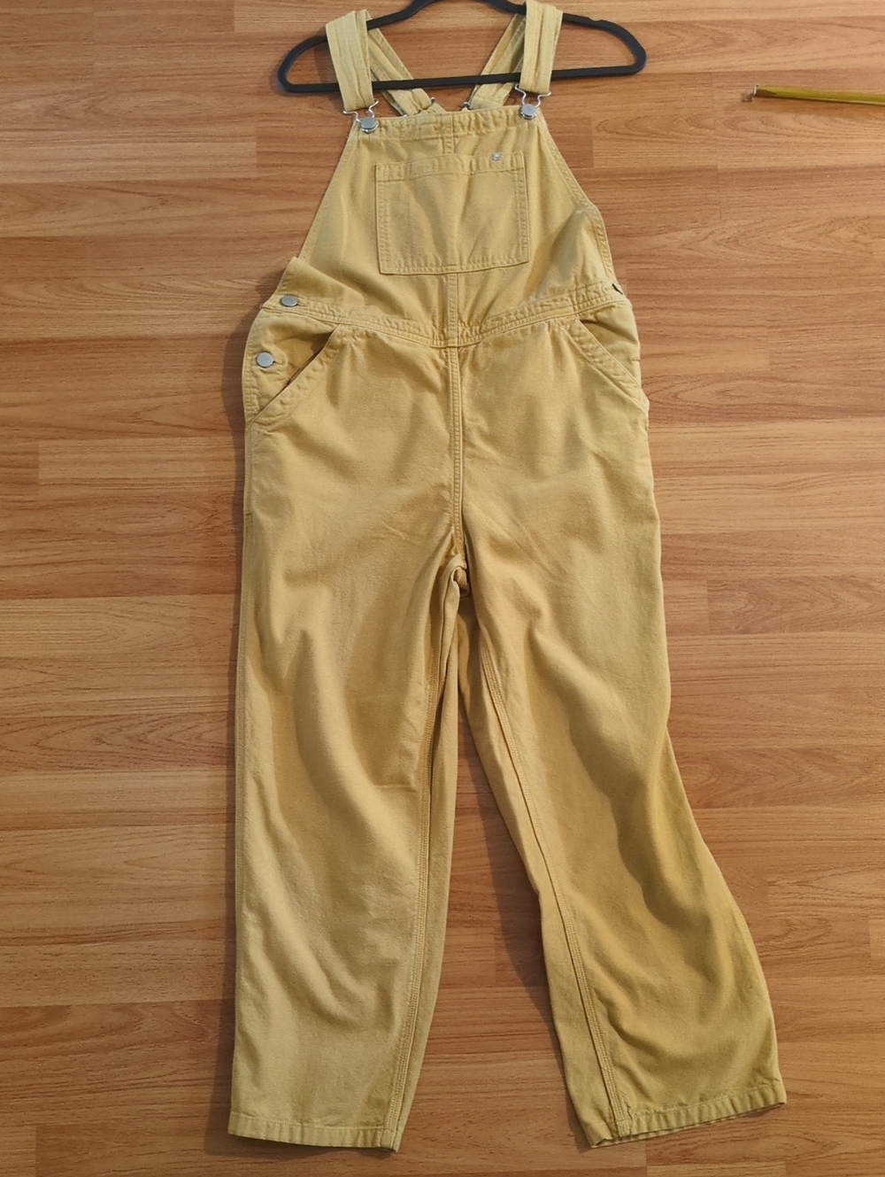 Everlane The Canvas Overalls - Mustard Yellow Size 8